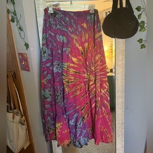 Tie Dye Maxi Skirt